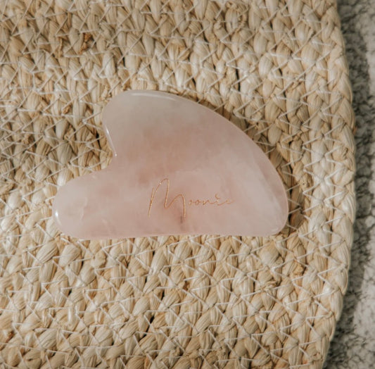 Rozenkwarts facial Gua Sha tool